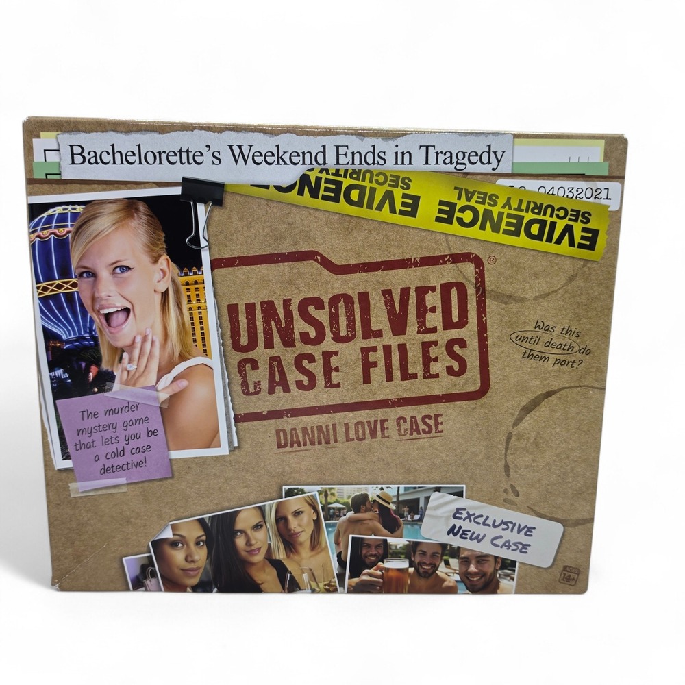 Unsolved Case Files Danni Love Case Murder Mystery Game Cold Case Detective New